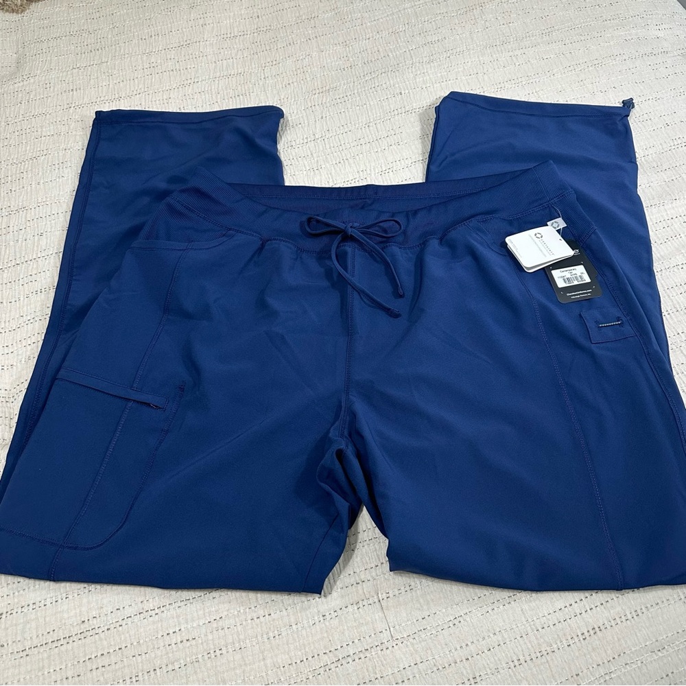 Women's Royal Blue Drawstring Scrub Pants